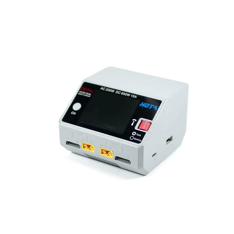 HOTA D6 Pro 325W 15A 1-6S Dual Channel AC/DC Smart Charger w/ Wireless Cellphone Charging – Choose Your Color