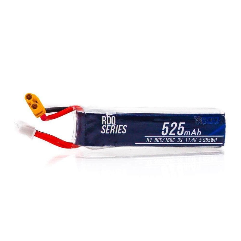 RDQ Series 11.4V 3S 525mAh 80C LiHV Micro Battery – XT30