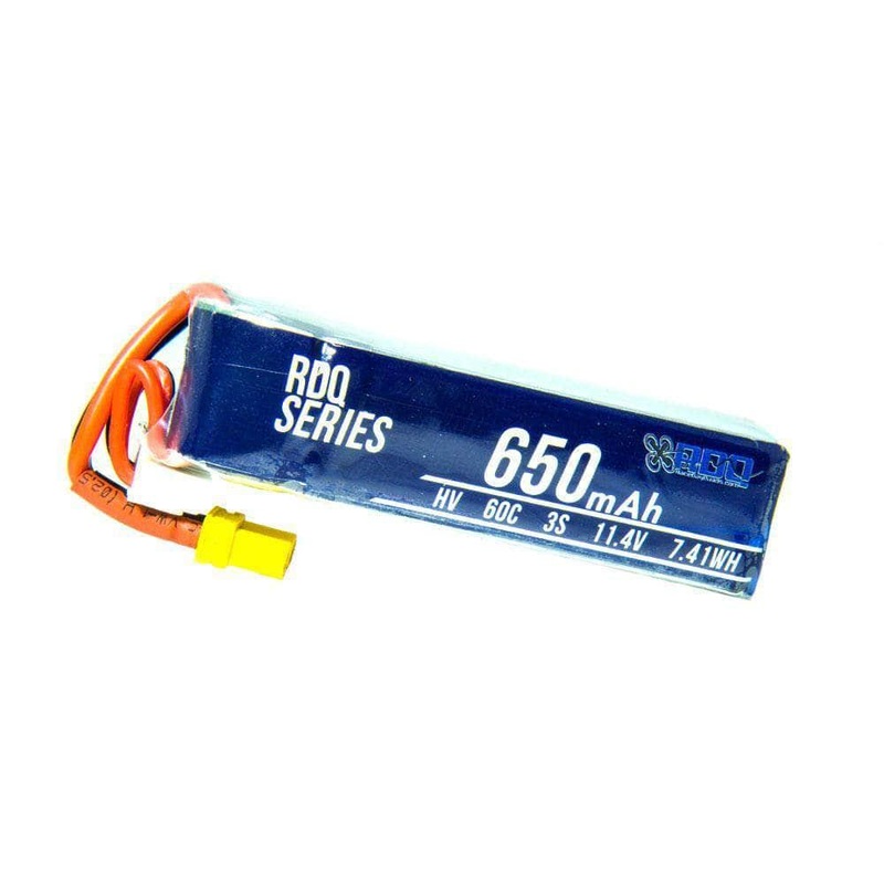 RDQ Series 11.4V 3S 650mAh 60C LiHV Micro Battery – XT30