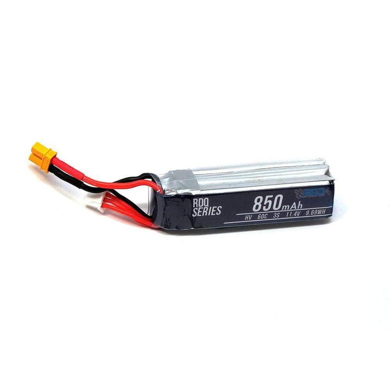 RDQ Series 11.4V 3S 850mAh 60C LiHV Whoop/Micro Battery (Long Type) – XT30
