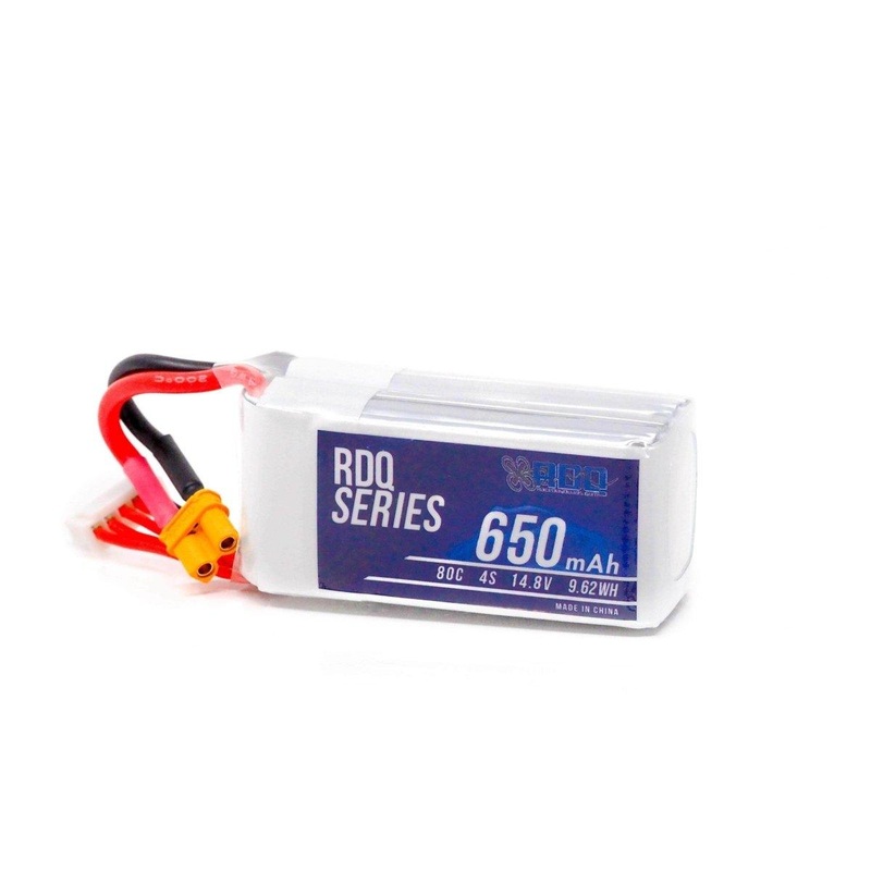 RDQ Series 14.8V 4S 650mAh 80C LiPo Micro Battery – XT30