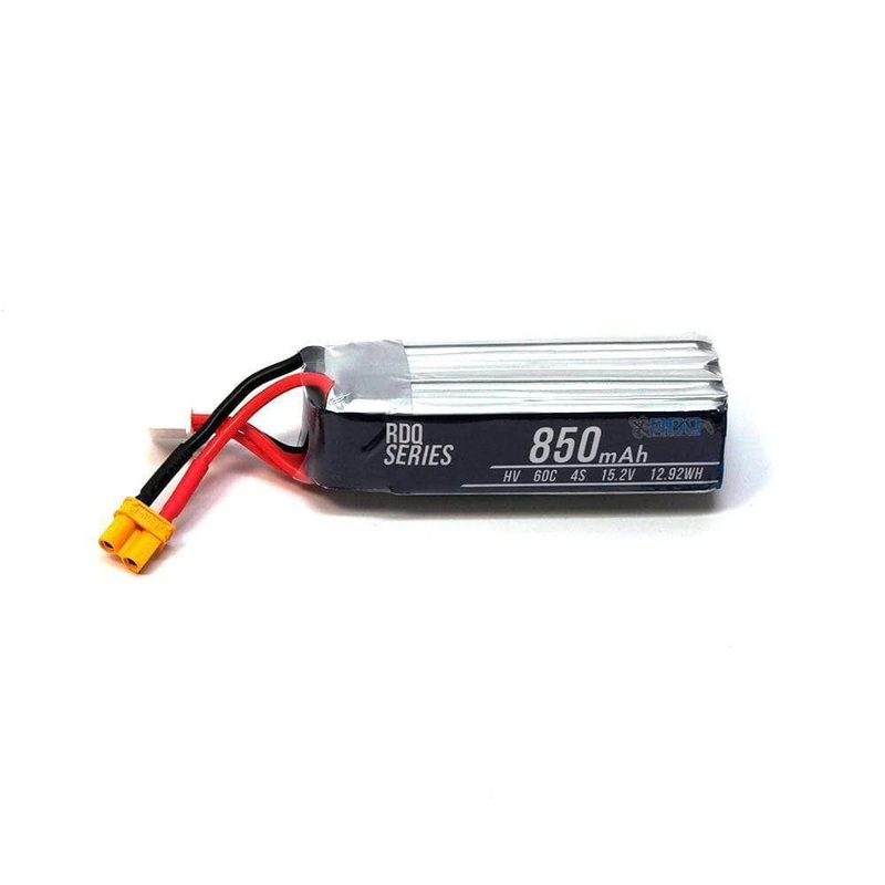 RDQ Series 15.2V 4S 850mAh 60C LiHV Whoop/Micro Battery (Long Type) – XT30