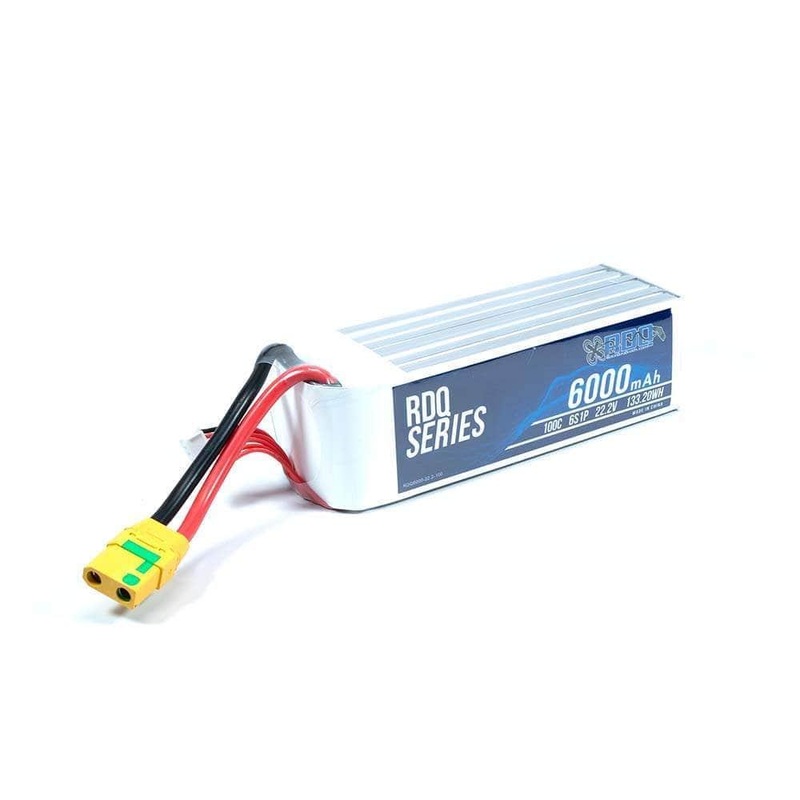 RDQ Series 22.2V 6S 6000mAh 100C LiPo Battery – XT90 Anti Spark