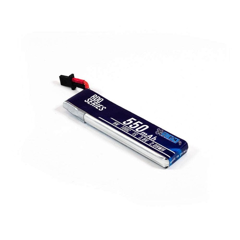 RDQ Series 3.8V 1S 550mAh 100C LiHV Whoop/Micro Battery w/ Cabled Connector – Choose Version