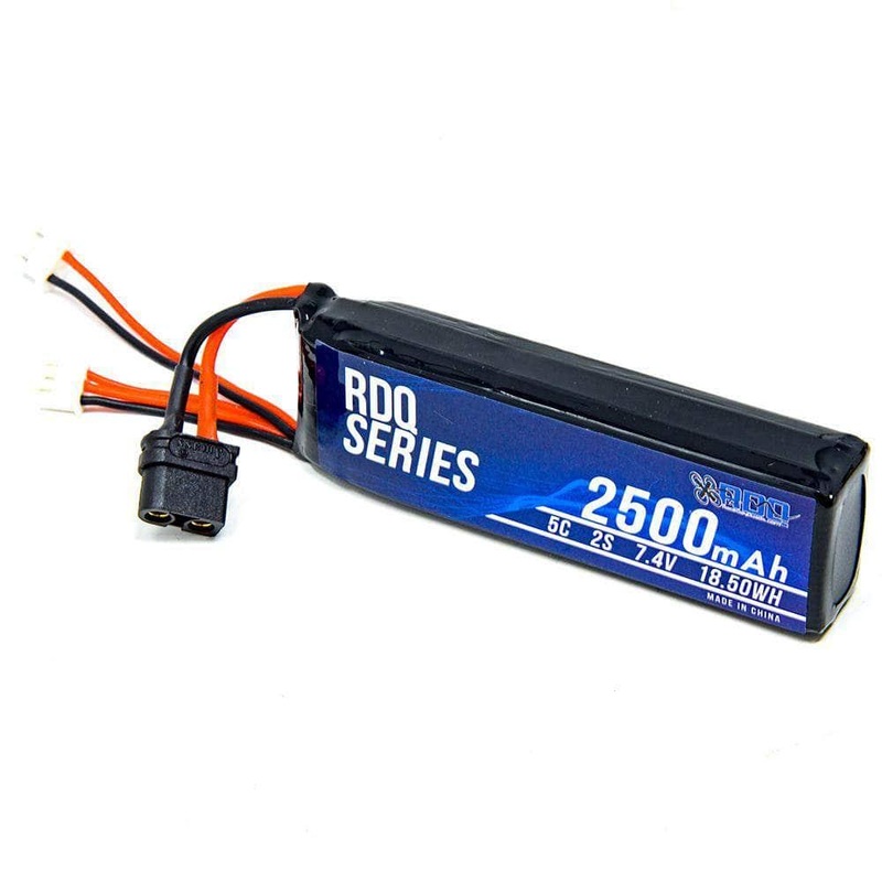 RDQ Series 7.4V 2S 2500mAh 5C LiPo Battery for Taranis X9D 2019 – XT60 & JST-XH