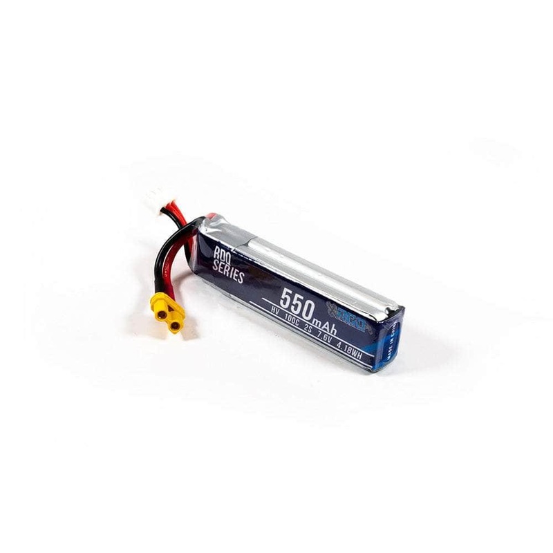 RDQ Series 7.6V 2S 550mAh 100C LiHV Whoop/Micro Battery – XT30