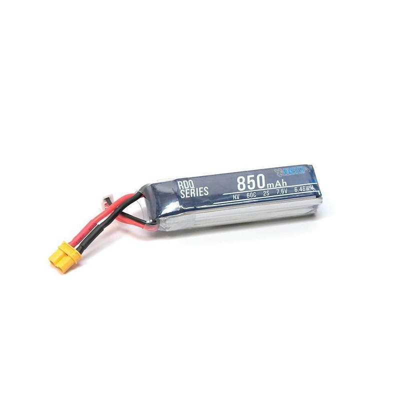 RDQ Series 7.6V 2S 850mAh 60C LiHV Whoop/Micro Battery (Long Type) – XT30