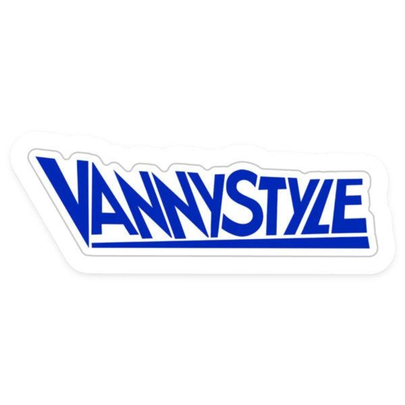 Vannystyle Sticker 2.43  0.75 w/ White Trim (1pc)