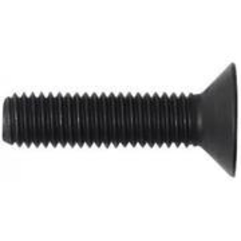 M3 x 8mm, Steel, Countersunk Bolt (10 pieces) – Black, 8mm