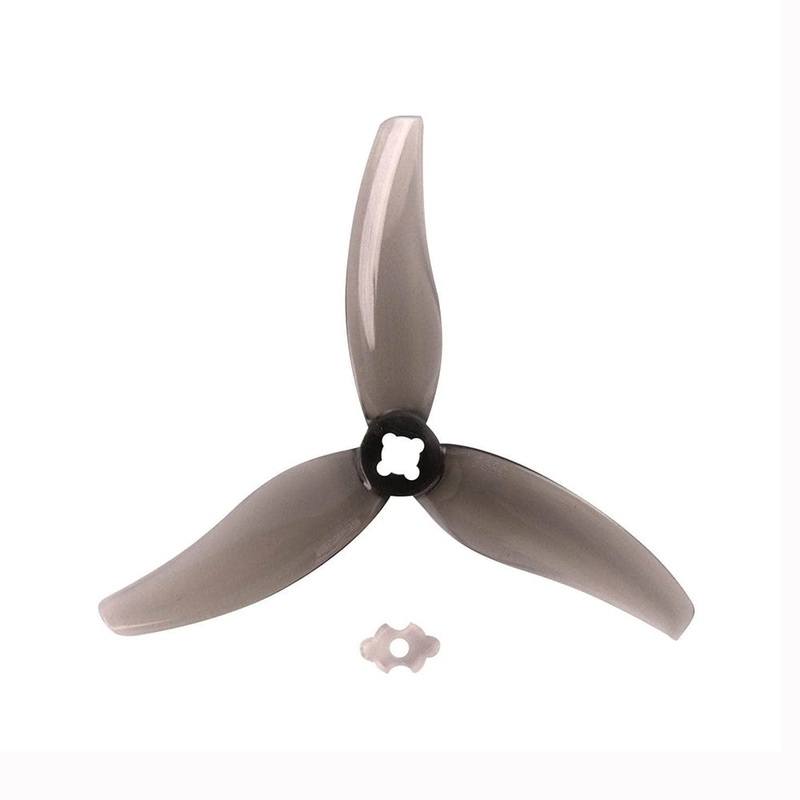 Gemfan Hurricane 3.5″ 3630-3 PC Durable Tri-Blade Prop M5 with Adapter for & T-Mount 1.5mm (2CCW+2CW) – Choose Color