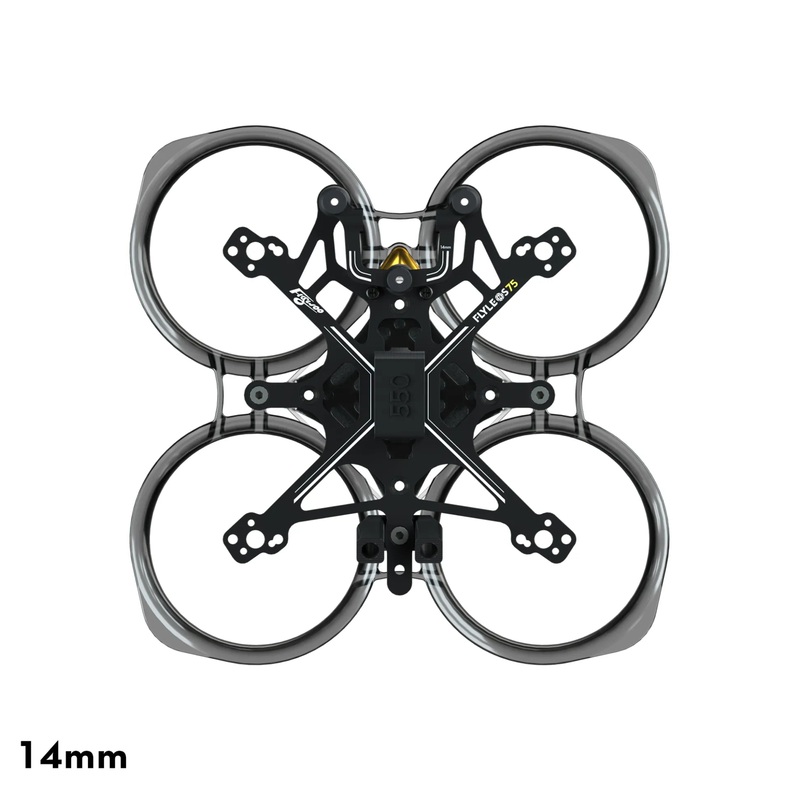 Flywoo FlyLens 75 Analog Wasp Walksnail HDZero Frame Kit – Clear Black