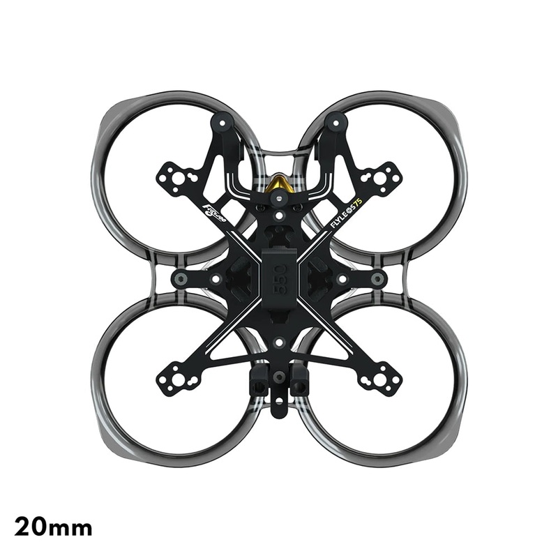 Flywoo FlyLens 75 O3 Frame Kit – Clear Black