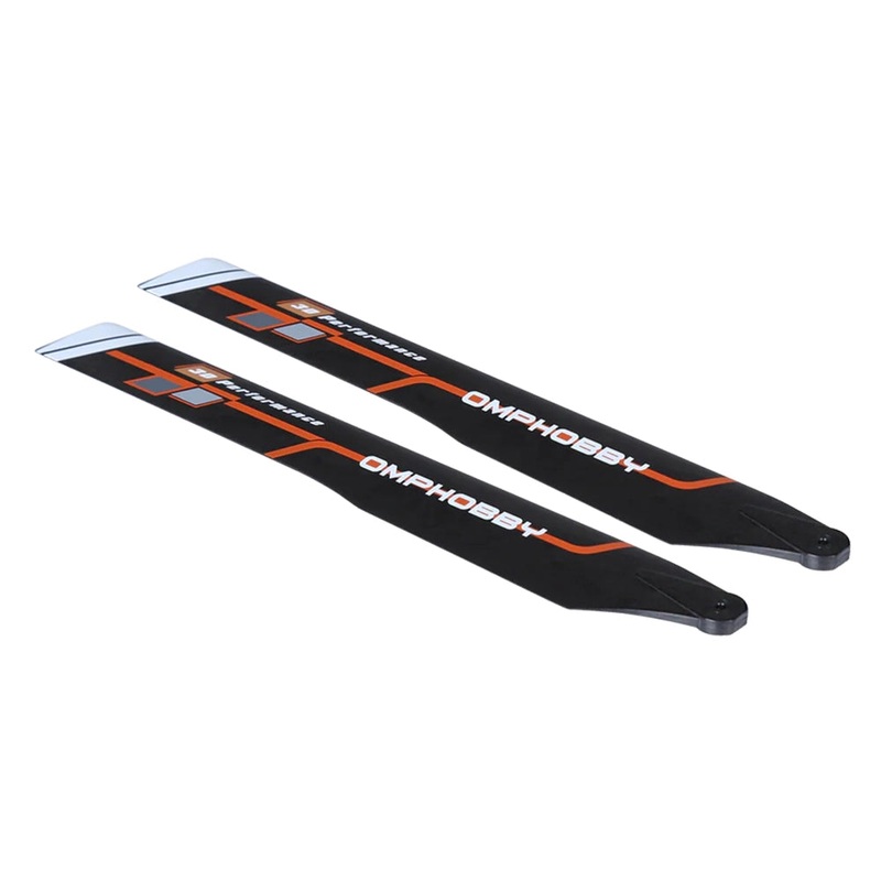 OMPHobby M2 EVO 3D Helicopter Main Blades Set (2pcs) – ORANGE