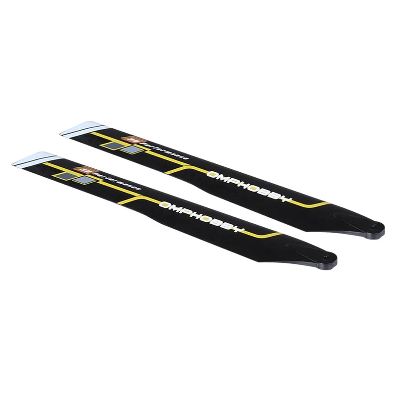 OMPHobby M2 EVO 3D Helicopter Main Blades Set (2pcs) – YELLOW