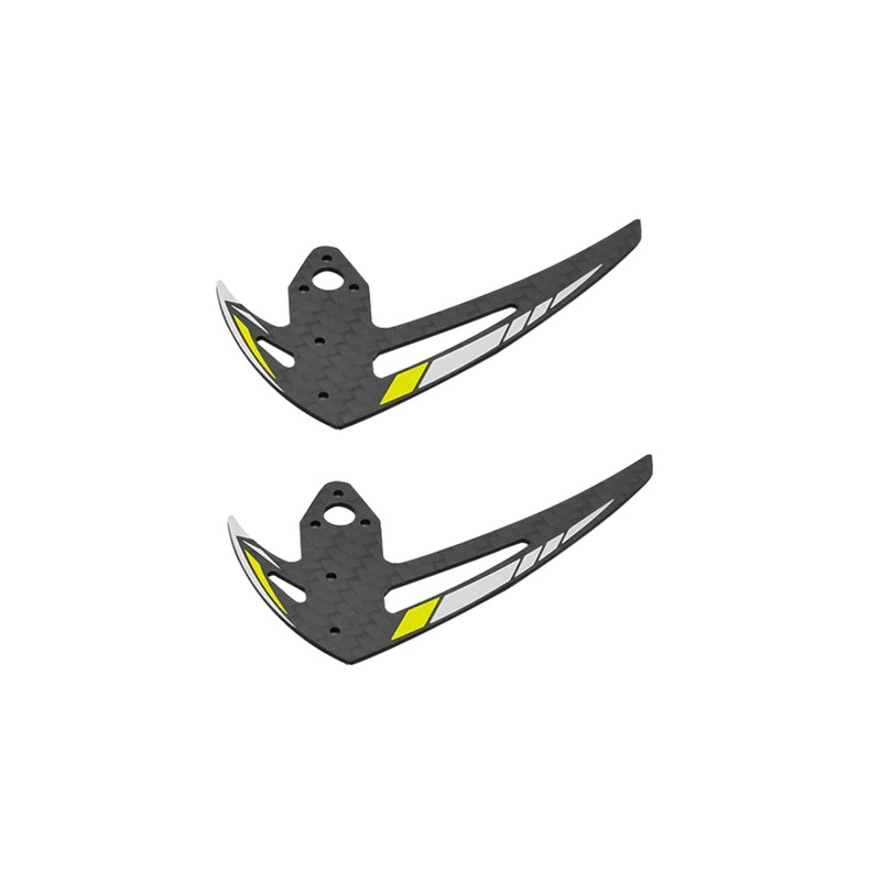 OMPHobby M2 EVO 3D Helicopter Vertical Stabilizer Set (2pcs) – YELLOW