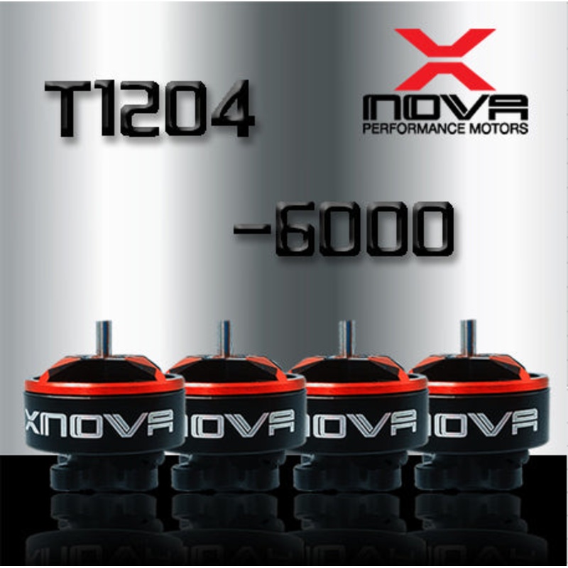 XNova T1204 FPV Racing Series Motor w/ Plug – 6000KV – 4PCS Combo