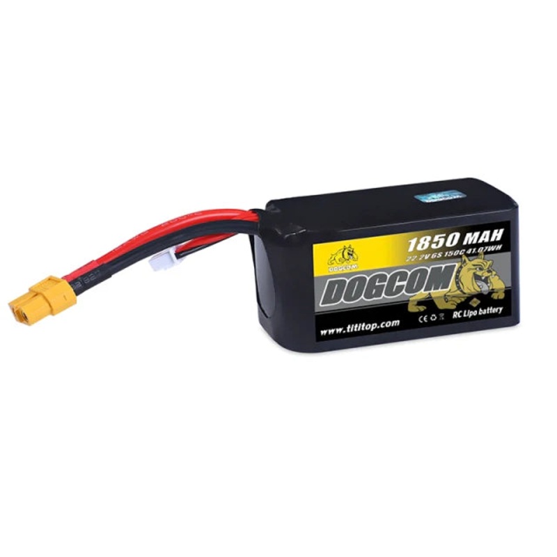 DOGCOM 1850mAh 6s 22.2V 150C LiPo Battery – XT60