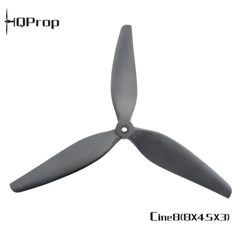 HQ MacroQuad Cinelifter Prop Cine8 8×4.5×3 Glass Fiber Reinforced Nylon (1CW+1CCW) – Black