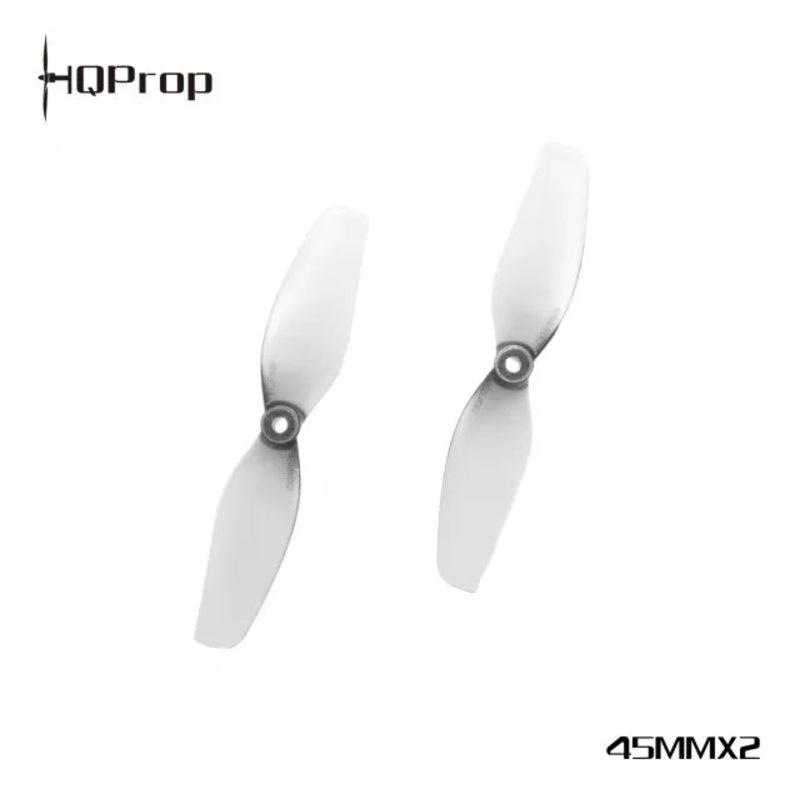 HQ Micro Whoop Prop 45MMx2 PC 1.5mm Shaft (2CW+2CCW) – Grey