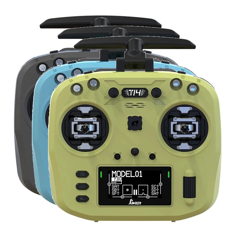 Jumper T14 Macarone ELRS 1W 2.4GHz VS-M HALL Sensor Gimbals 2.42″ OLED Screen EdgeTX RC Transmitter – Choose Color