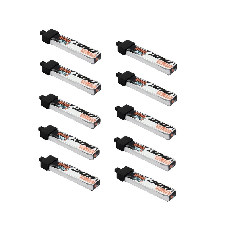 10 Pack  Hyperjuice 300mAh 3.8V 1S 60C HV – A30 Plastic Head