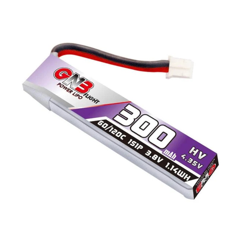 Gaoneng GNB 300mAh HV 3.8v 1S 60C HV Lipo Whoop Battery – A30 Cabled