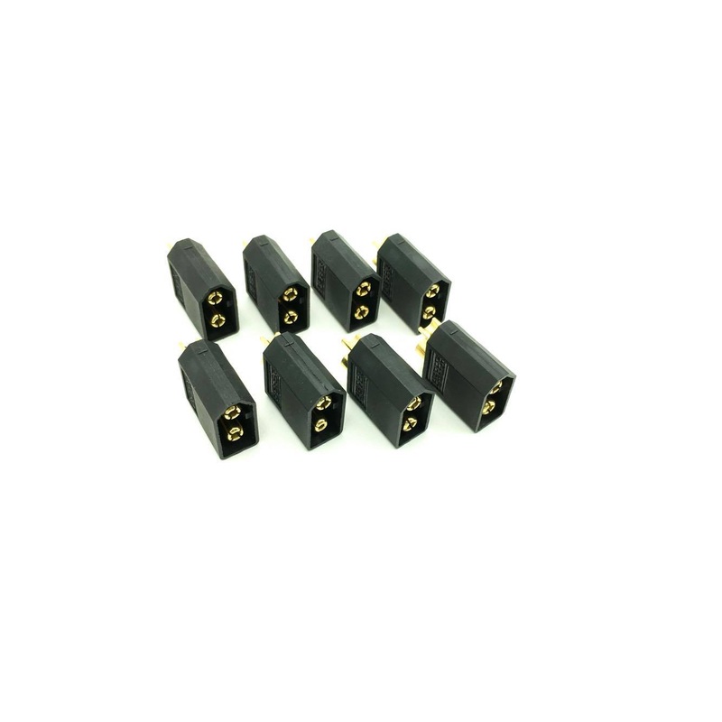 Black XT60 8 Pack Male (Device)