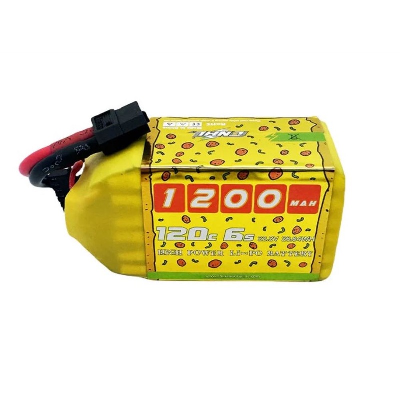 CNHL 1200mAh 22.2V 6S 120C Pizza Series Lipo Battery – XT60