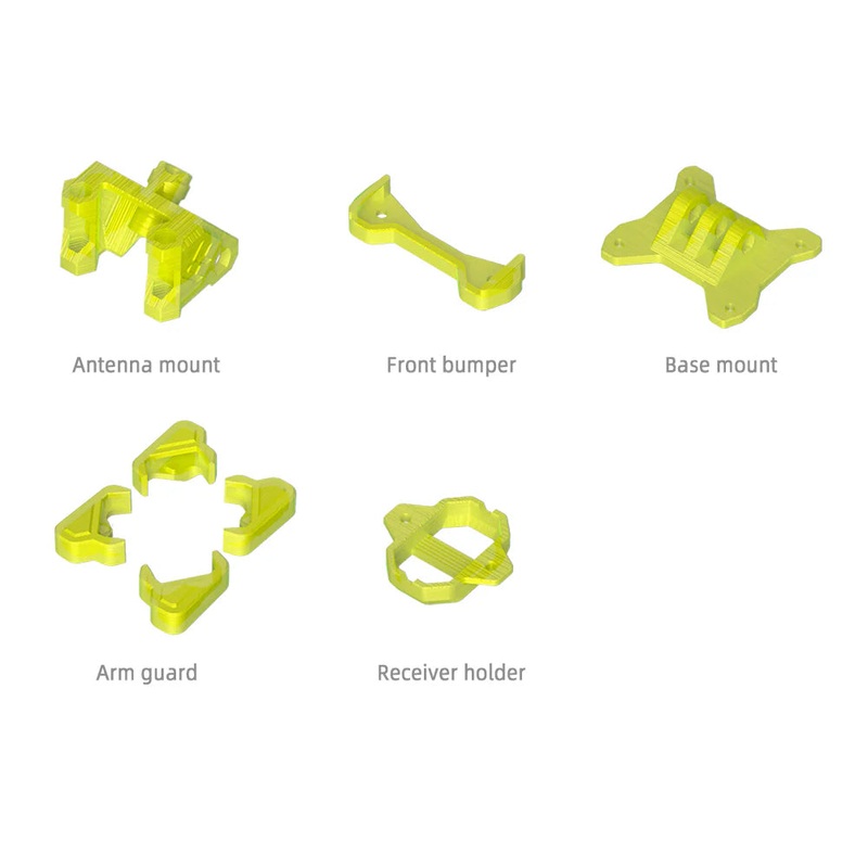 FlyfishRC Volador VX3/VX3.5 Frame TPU Part Set – Yellow