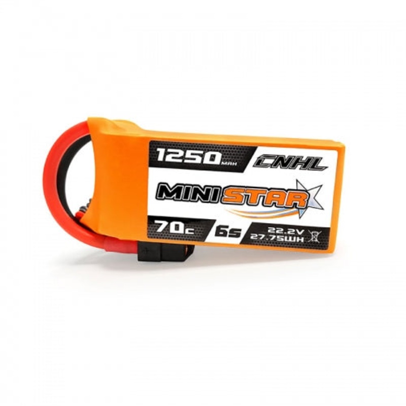 CNHL Ministar 1250MAH 22.2V 6S 70C Lipo Battery – XT60