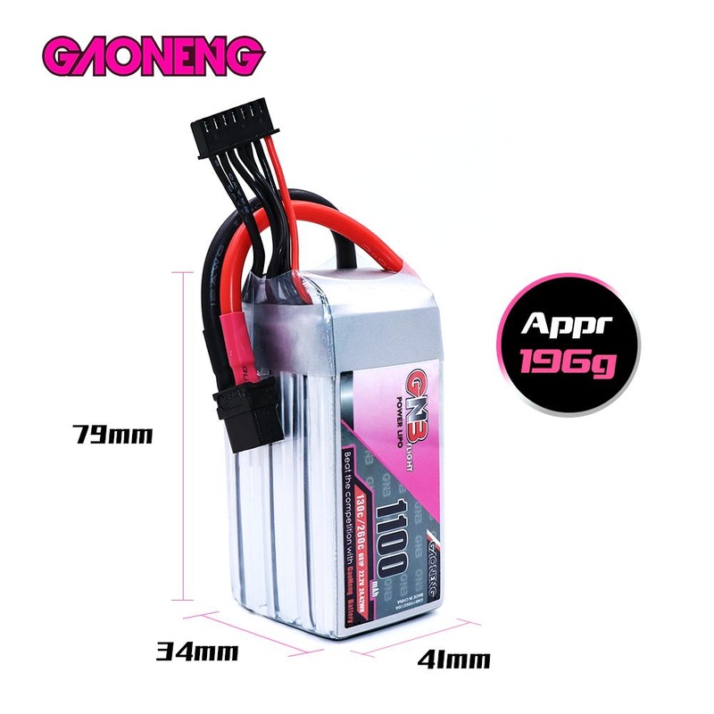 Gaoneng GNB 1100mah 22.2V 6S 130c Lipo Battery – XT60
