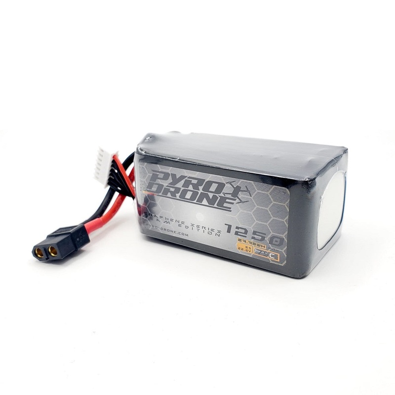 Graphene 1250mAh 6S 22.2V 75C Lipo Battery – XT60