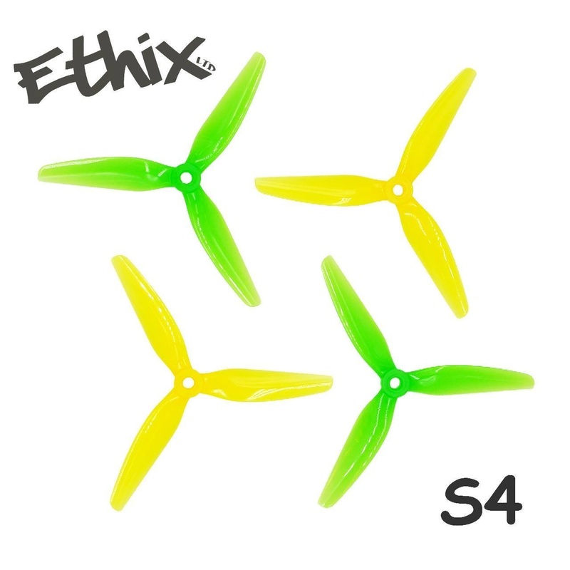 HQ Prop Ethix S4 5×3.7×3 Lemon Lime Propellers – (2CW+2CCW)