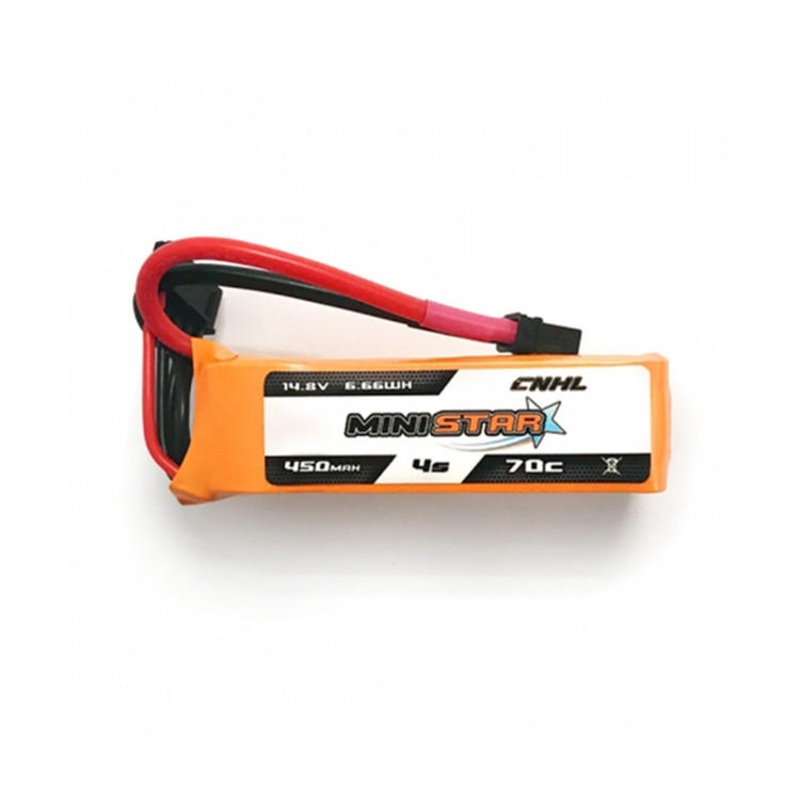 CNHL MiniStar 14.8V 4S 450mAh 70C LiPo Micro Battery – XT30