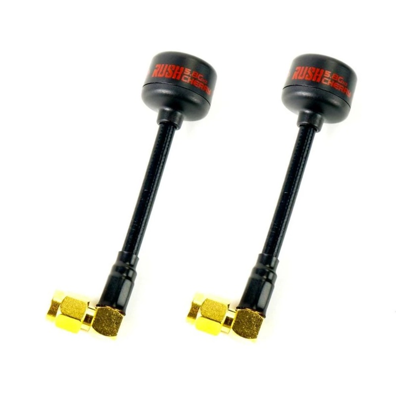 RUSHFPV Cherry 5.8GHz 90 SMA Antenna 2 Pack – Black (RHCP or LHCP)