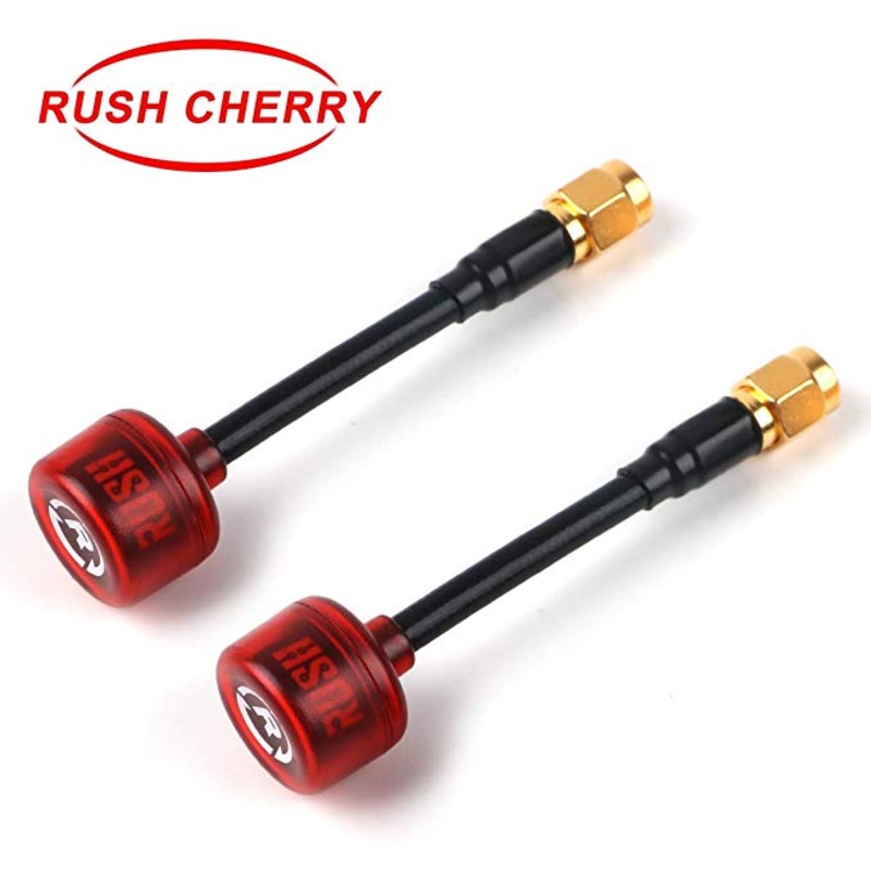RUSHFPV Cherry 5.8GHz SMA Antenna 2 Pack -RED – (RHCP or LHCP)