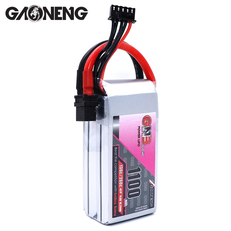Gaoneng GNB 14.8V 1100MAH 130/260C 4S LIPO BATTERY – JST/XT60