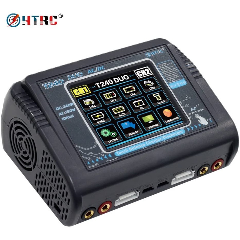 HTRC T240 DUO Multi-Charger/Discharger for LiPo LiHV LiFe Lilon NiCd NiMh Pb Battery