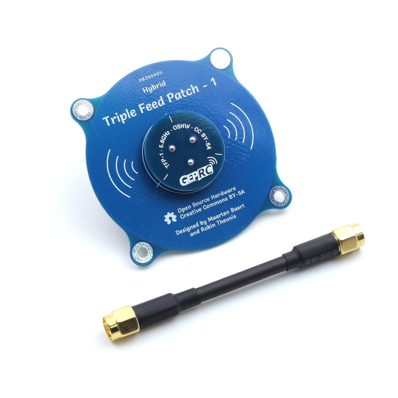 GEPRC Triple Feed Patch – 1 5.8GHz CP FPV Antenna (SMA Male)