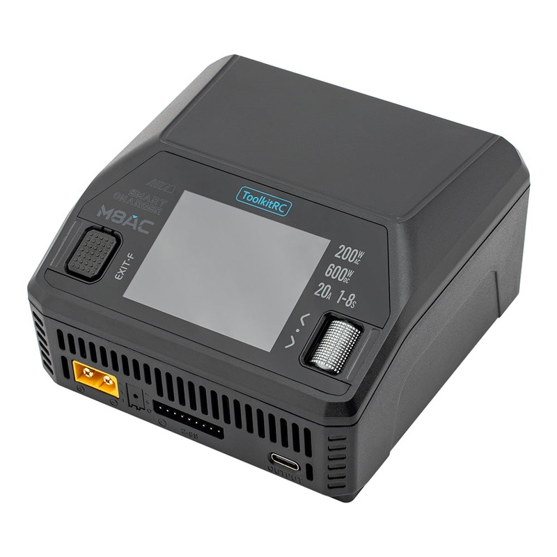 ToolkitRC M8AC 1-8S AC 200W DC 600W 20A Battery Charger – XT60