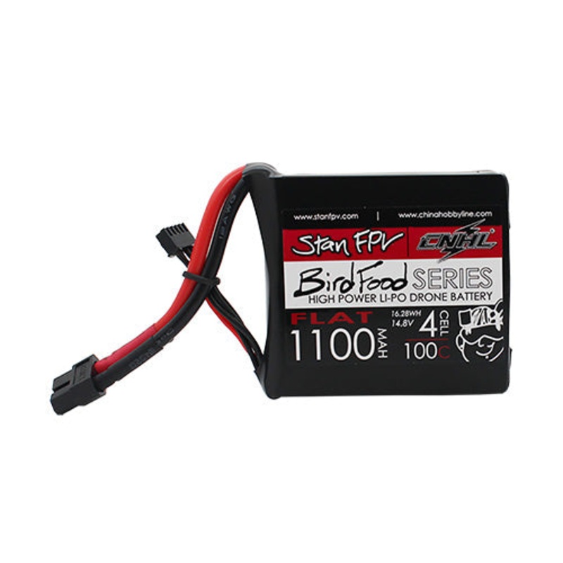 CNHL STAN Black Series 1100mAh 14.8V 4S 100C Lipo Battery – XT60