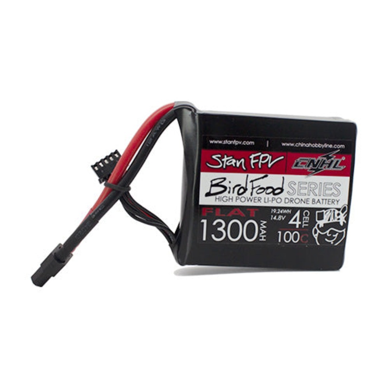 CNHL STAN Black Series 1300mAh 14.8V 4S 100C Lipo Battery – XT60