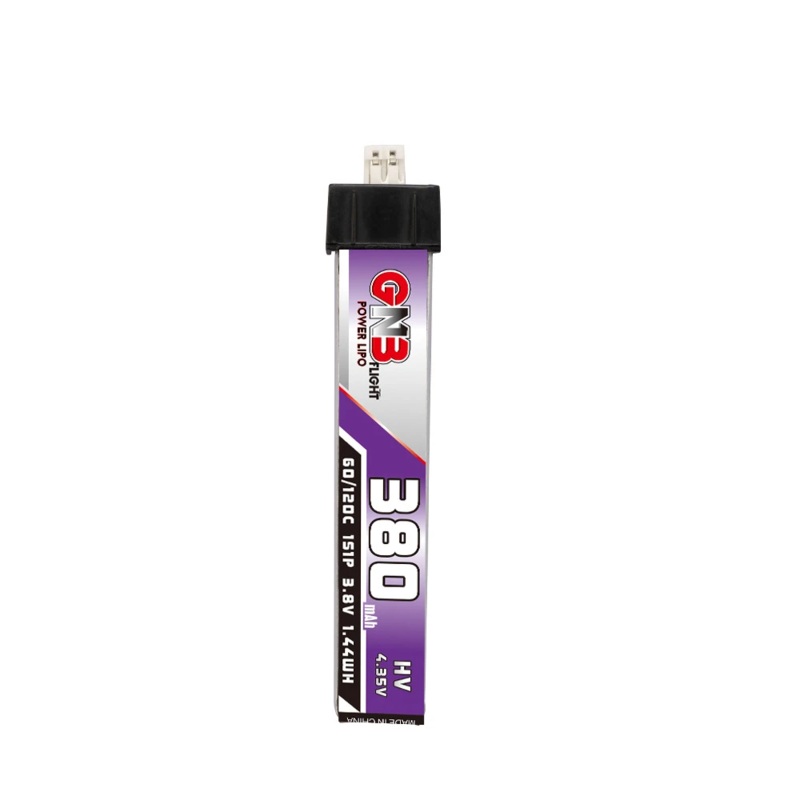 Gaoneng GNB 380mAh HV 3.8v 1S 60C – HV Lipo Whoop PH 2.0 Battery