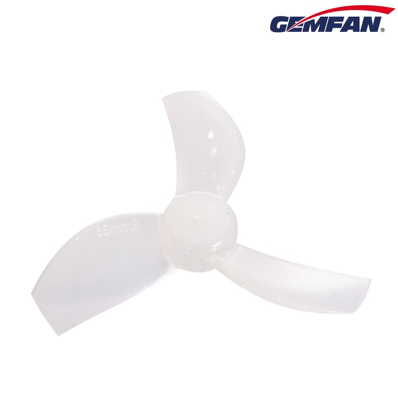 Gemfan 35mm Durable Tri-Blade Propellers 1mm Shaft (4CW+4CCW) – Choose Your Color