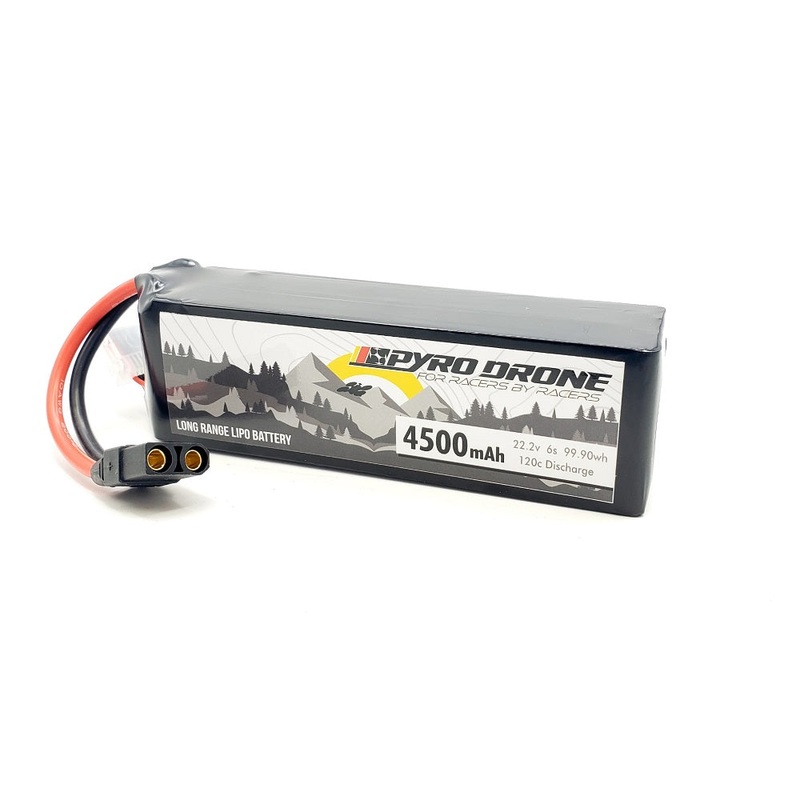 Graphene 4500MAH 6S 22.2V 120C Long Range/Cinelifter Lipo Battery – XT90