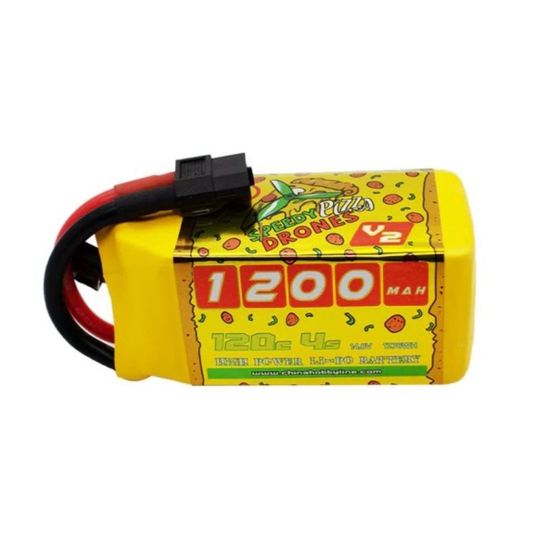 CNHL 1200mAh 14.8V 4S 120C Speedy Pizza V2.0 Lipo Battery – XT60