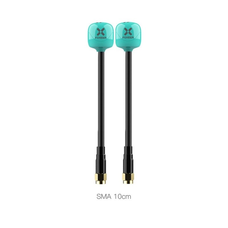 Foxeer 5.8G Lollipop 4 Plus 2.6dBi Omni Antenna 2pcs – SMA 100mm RHCP Teal