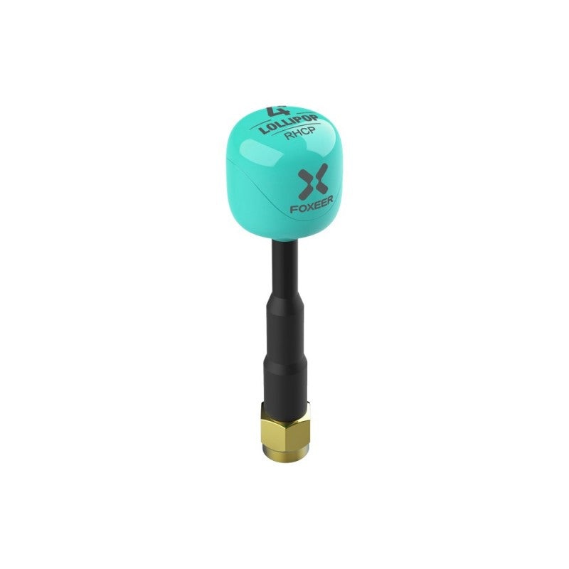 Foxeer 5.8G Lollipop 4 Plus 2.6dBi Omni Antenna 2pcs – SMA 60mm RHCP Teal