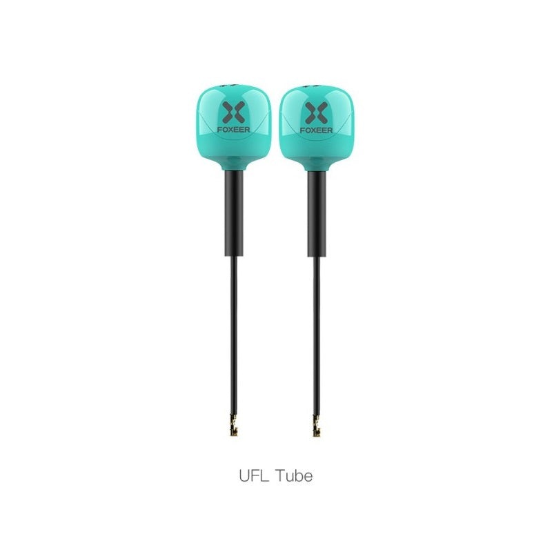 Foxeer 5.8G Lollipop 4 Plus 2.6dBi Omni Antenna 2pcs – U.FL 95mm RHCP Teal
