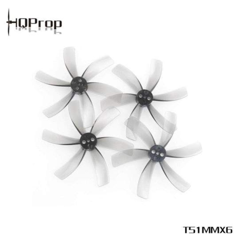 HQ Prop T51MMX6 Hexa-Blade 51mm Cinewhoop Prop – Light Gray – 2CW+2CCW